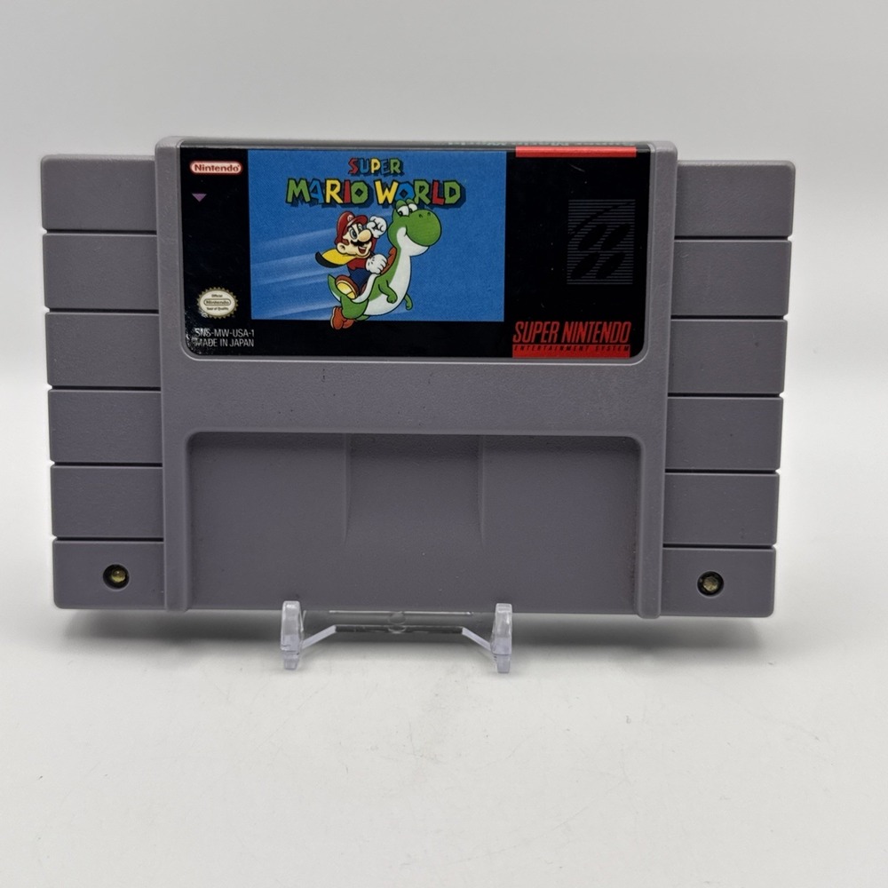 Super Mario World SNES 1991 Authentic Super Nintendo Video Game Tested